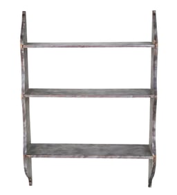 Gray Painted Hanging Shelf