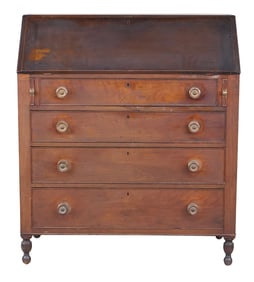 Late Federal Walnut Slant Front Desk