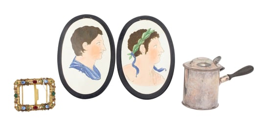Pair of Pearlware Plaques