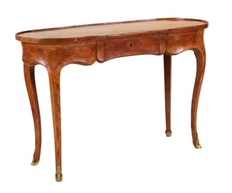 Louis XV Kidney Shaped Marquetry Table
