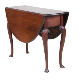 Queen Anne Mahogany Drop Leaf Table