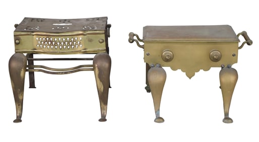 Two English Brass Footmen