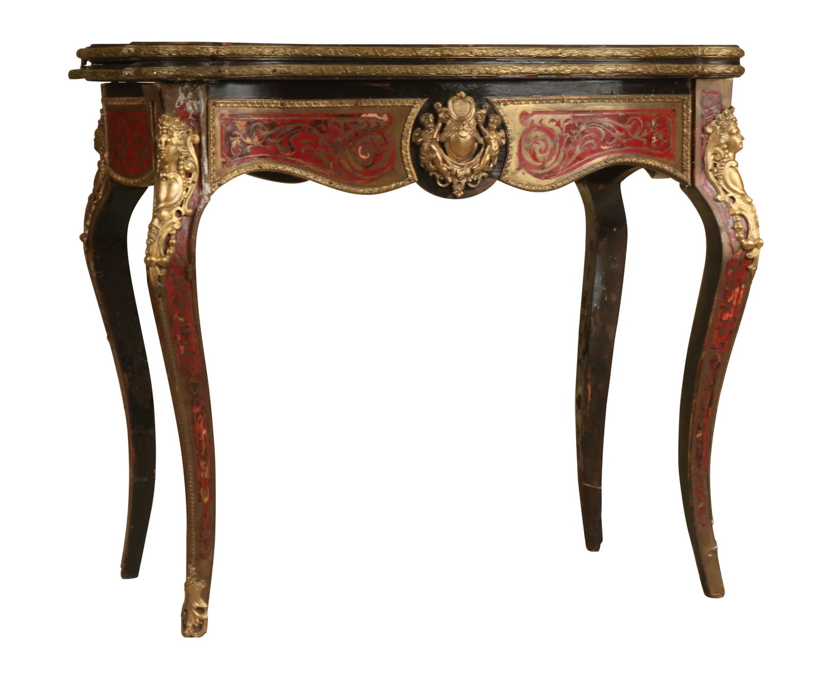 Napoleon III Boulle Ormolu-Mounted Games Table (1 of 7)