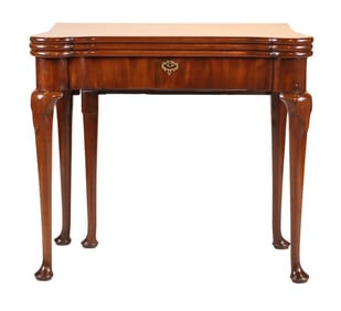 George II Mahogany Triple Top Game Table