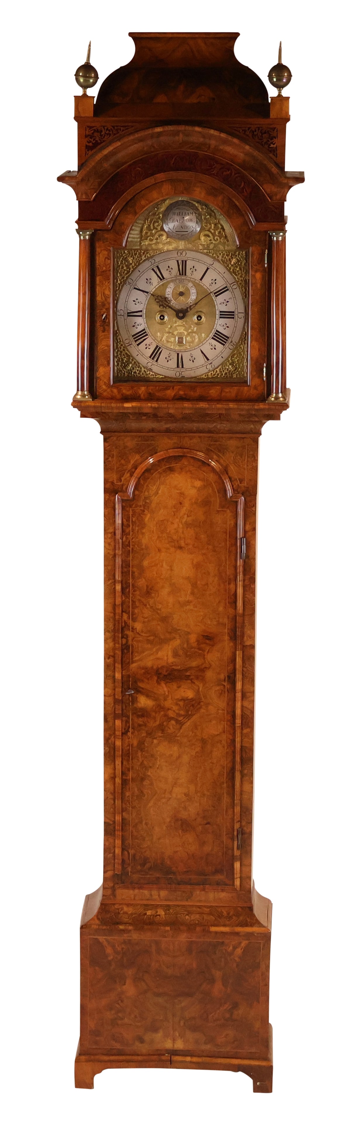 George II Style Burlwood Tall Case Clock (1 of 20)