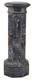 Black and Gold Marble Pedestal