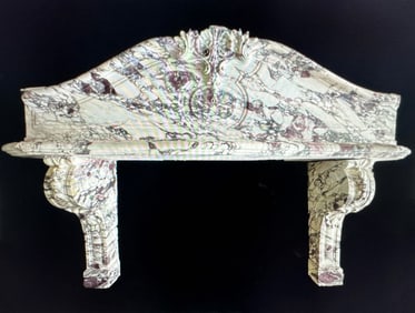 Louis XVI Carved Marble Mantel