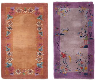 Two Art Deco Chinese Rugs