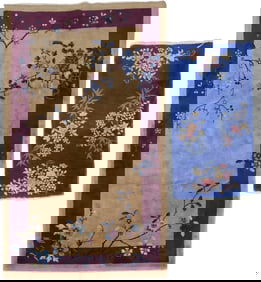 Two Art Deco Chinese Rugs