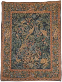 Animal and Floral Decorated Tapestry