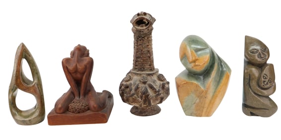 Five Modern African Sculptures