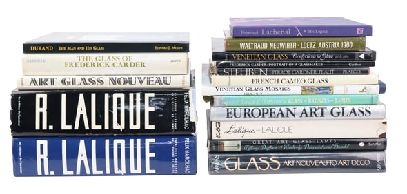 Group of Art Glass Reference Books