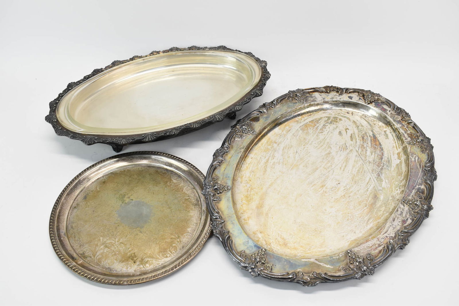 Three Silver Plated Trays (1 of 9)