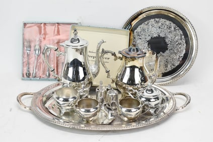 Group of Assorted Silverplate Table Articles