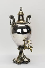 Antique Silverplated Tea Urn