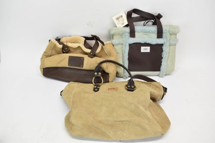 Three Vintage UGG Hand Bags