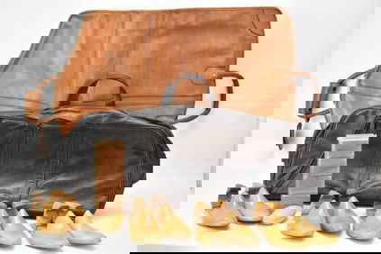 Vintage Saks Fifth Avenue Leather Garment Bag