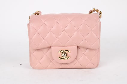 Faux Chanel Style Mini Square Classic Single Flap Bag