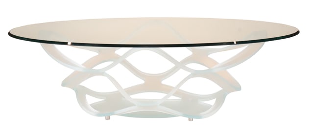 Modern Frosted Glass Low Table