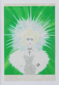 Javier Avila, The Material Girl Glittered Photograph