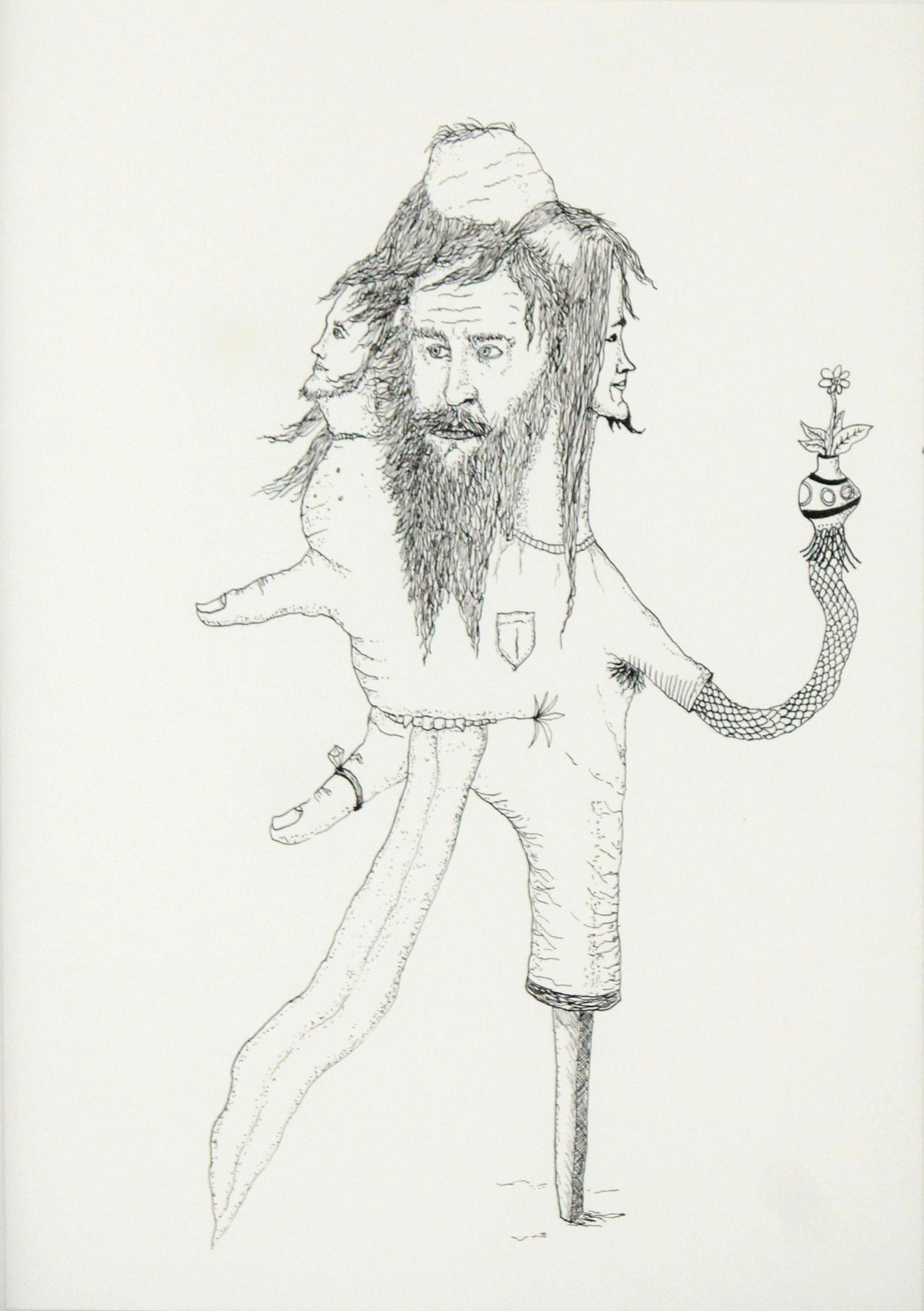 Abel Auer, Untitled: Abel Auer, UntitledAbel Auer 1974- Untitled Pen and Ink on Paper Appears to be unsigned. 2007. 18 1/2 x 13 3/4 in. (47 x 34.9 cm.)