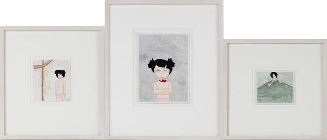 Kyung Jeon, Photo Album: Girl with Pink Barrette, Mixed Media