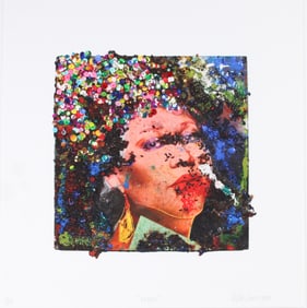 Victor Davson, 1948-, Flash, Pigment Print with Sequins