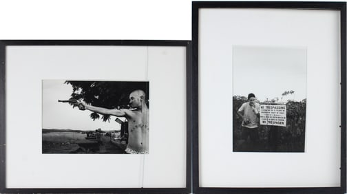 Tobin Yelland, Two Portraits, Black and White Photograph