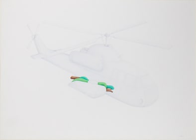 Catarina Leitao, 1970, Helicopter, Watercolor