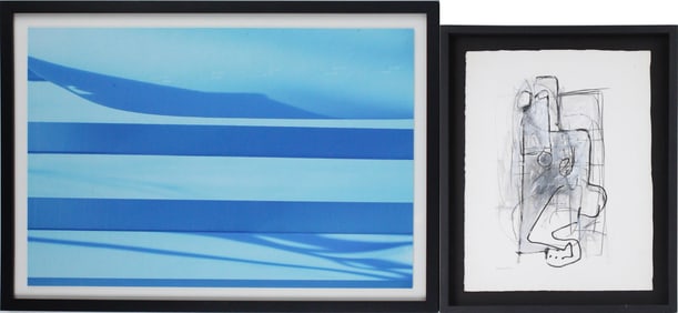 Jose Camacho, Standing Nude Female, Graphite, Ink, and Acrylic on Paper