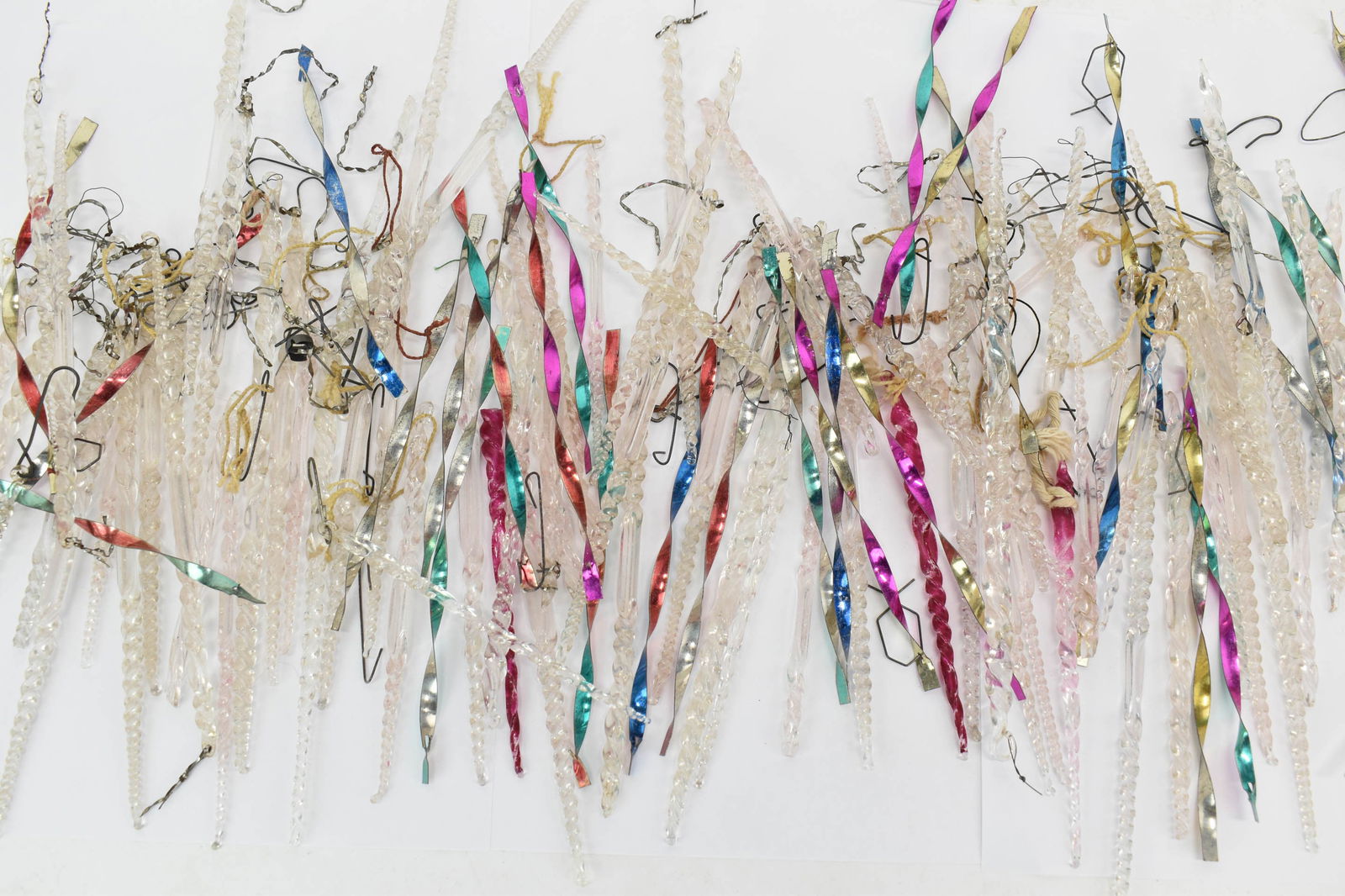 Group of Assorted Glass Icicle Christmas Ornaments (1 of 5)