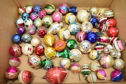 Vintage Group of Assorted Christmas Balls