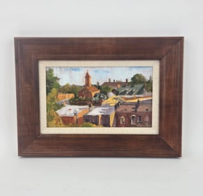 Stefanie Lalor, Top of Town Study, Oil on Board