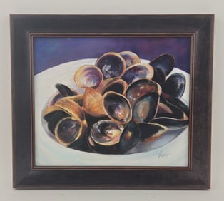 Barbara Uhr, Cockles and Mussels, Pastel on Paper