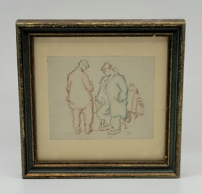 Hand Drawn Watercolor Sketch, "Art of the Deal"