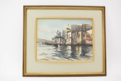 Framed Watercolor on Paper