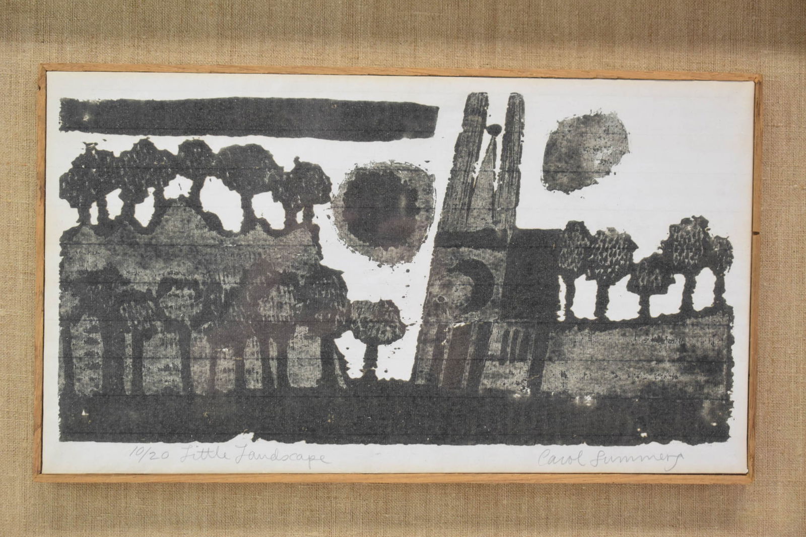 Carol Summers Woodblock Print Signed and Numbered (1 of 4)