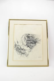 Abraham Rattner Drawing Titled The Maccabees 1967