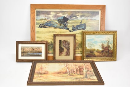 Vintage Group of Assorted Artwork