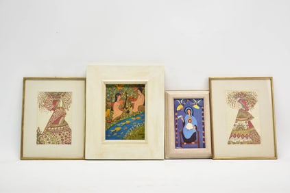 Group of Four T. Ragel Framed Artworks