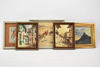 Varela Oil on Board of Corcovado Mountain