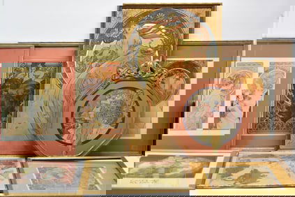 Group of Framed Prints by Alphonse Mucha