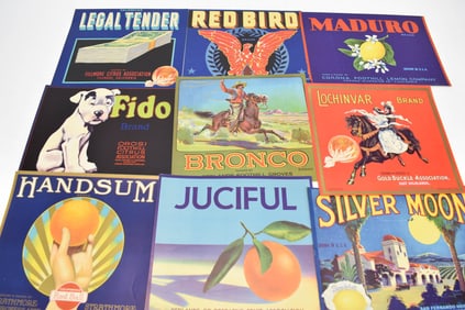 Vintage Group of Assorted Citrus Advertisements