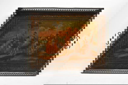 Vintage Tinware Double Handled Serving Tray