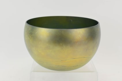 Vintage Steven Maslach Art Glass 8" Bowl