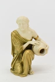 Large Royal Worcester James Hadley Female Water Carrier