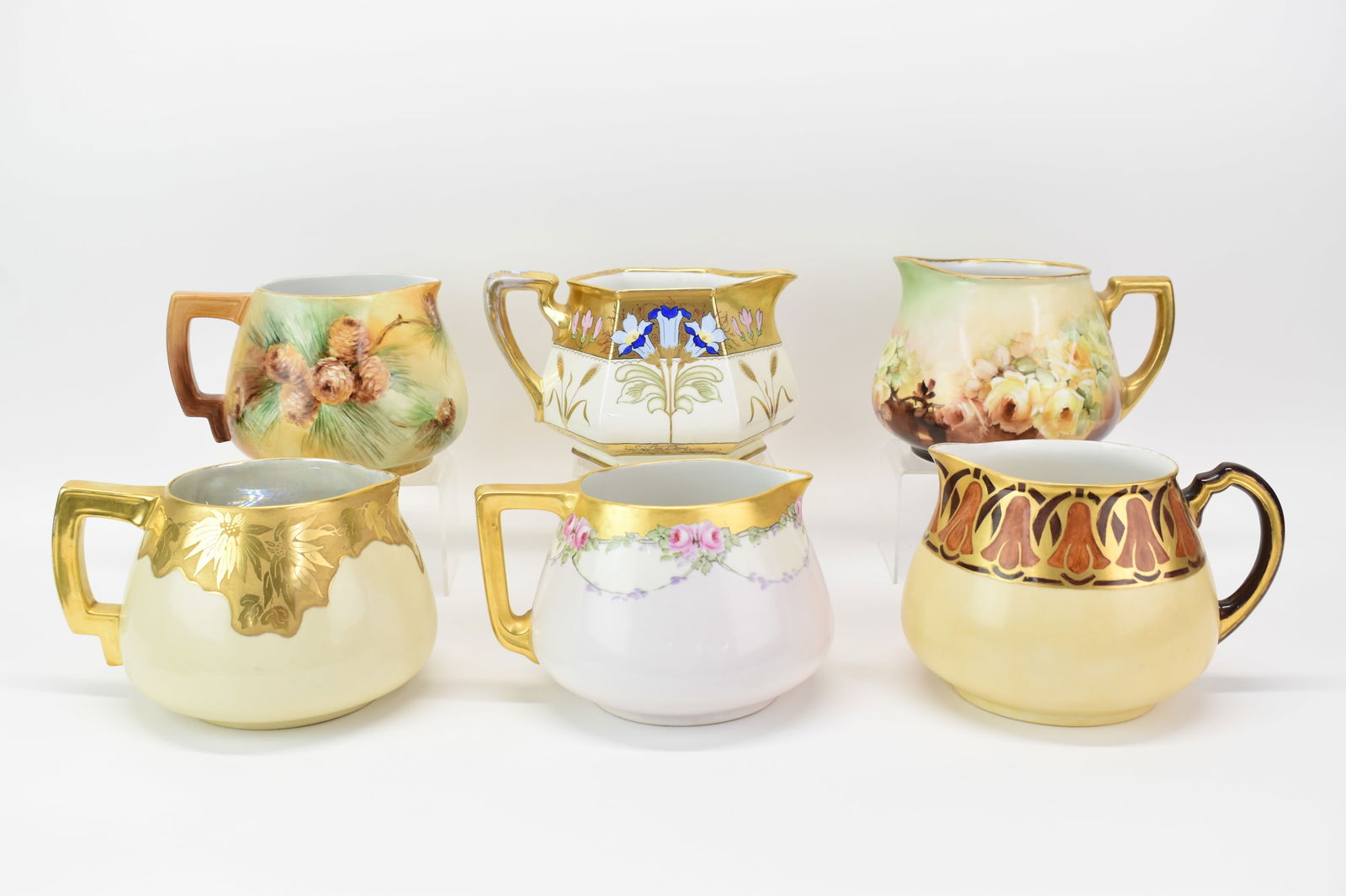 Antique Group of Six Assorted Lemonade Cider Pitchers (1 of 15)
