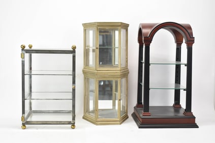 Group of Assorted Display Cabinets
