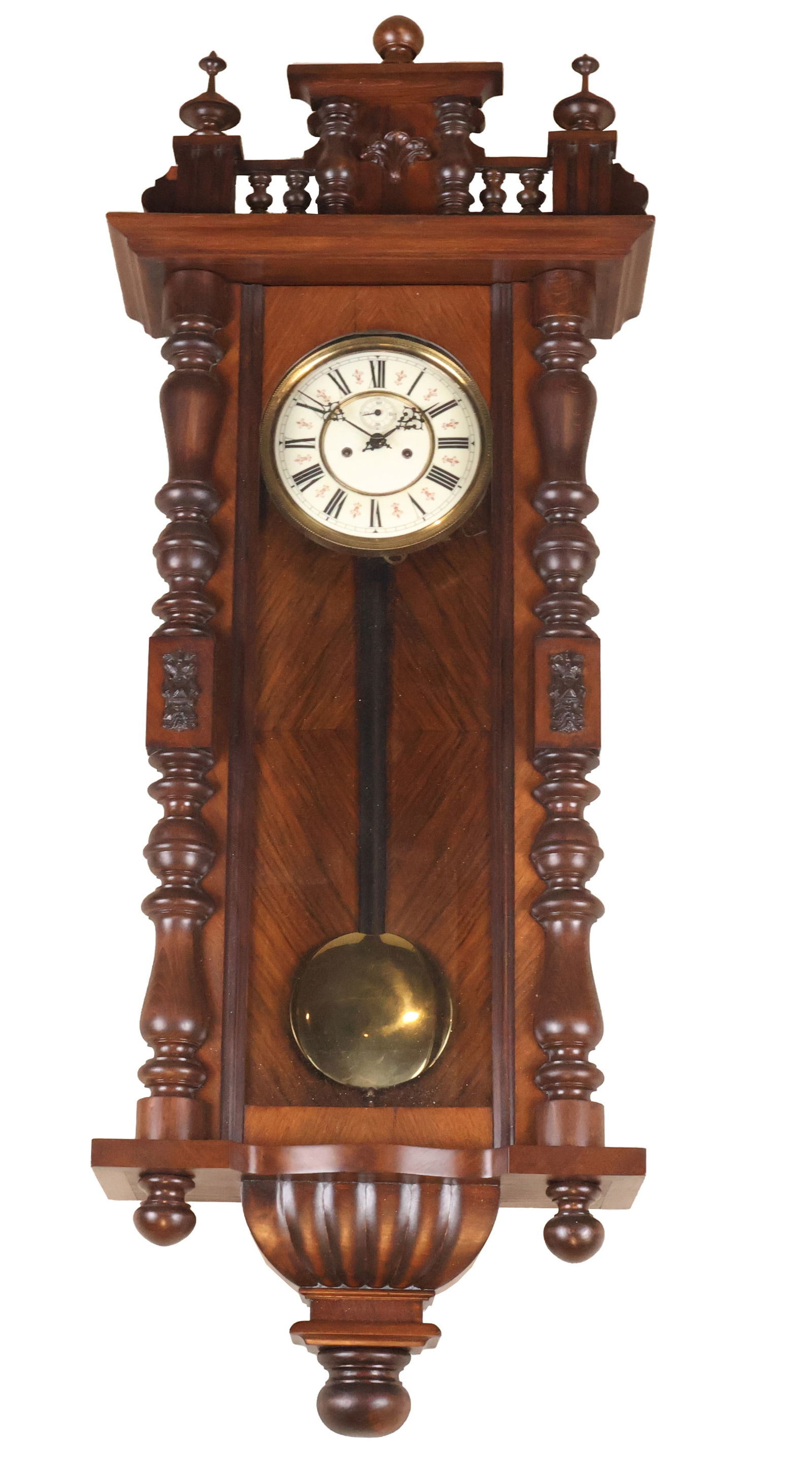 Vienna Walnut Regulator Wall Clock (1 of 20)