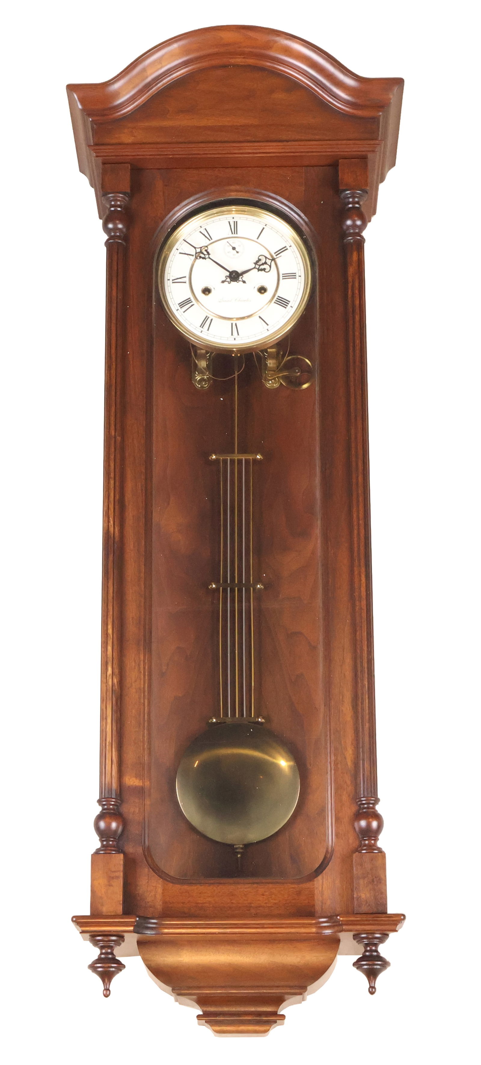 Vienna Mahogany Regulator Wall Clock (1 of 15)